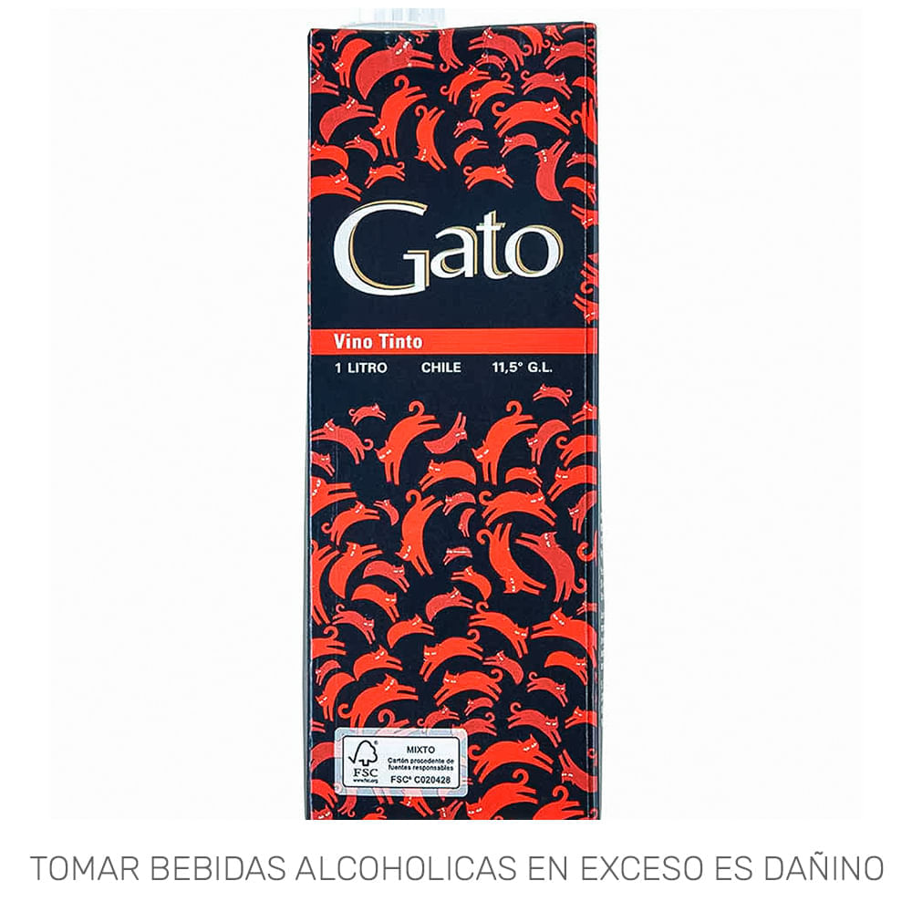 Vino Tinto GATO Caja 1L