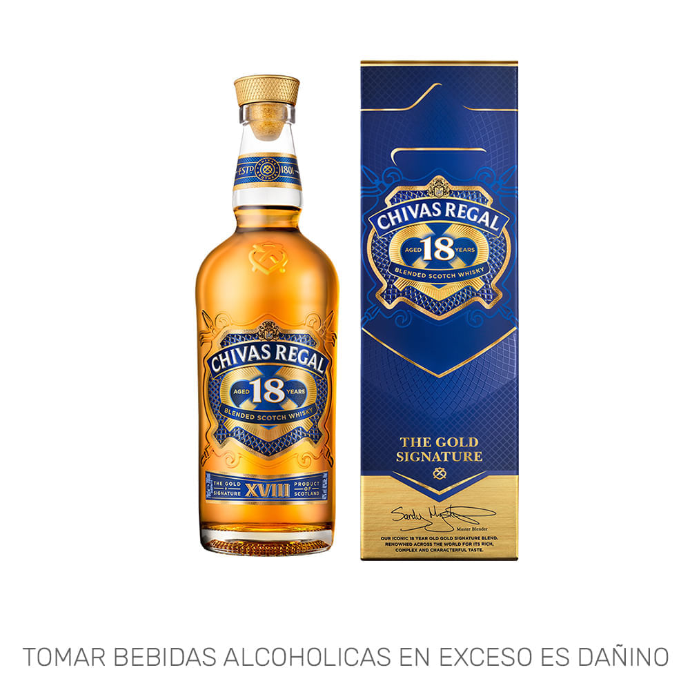 Whisky CHIVAS REGAL 18 Años Botella 700ml Whisky CHIVAS REGAL 18 Años Botella 700ml