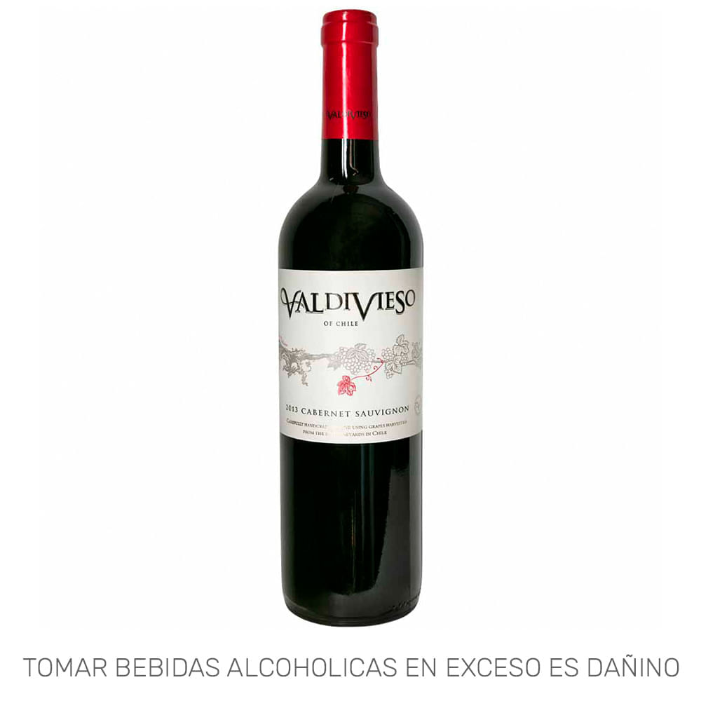 Vino Tinto VALDIVIESO Cabernet Sauvignon Botella 750ml