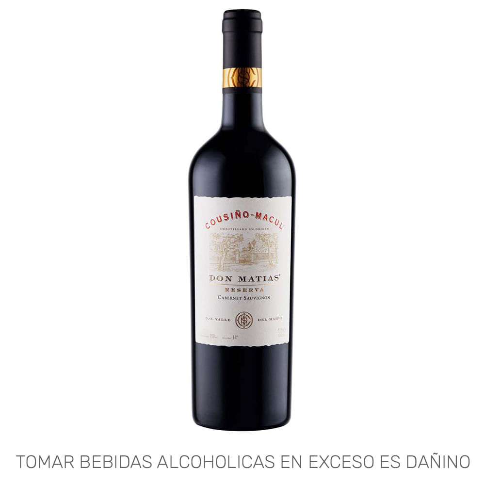 Vino Tinto COUSIÑO MACUL Don Matías Reserva Cabernet Sauvignon Botella 750ml Vino Tinto COUSIÑO MACUL Don Matías Reserva Cabernet Sauvignon Botella 750ml