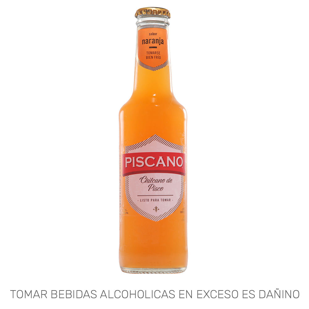 Ready To Drink (RTD) PISCANO Chilcano Naranja Botella 275ml Ready To Drink (RTD) PISCANO Chilcano Naranja Botella 275ml