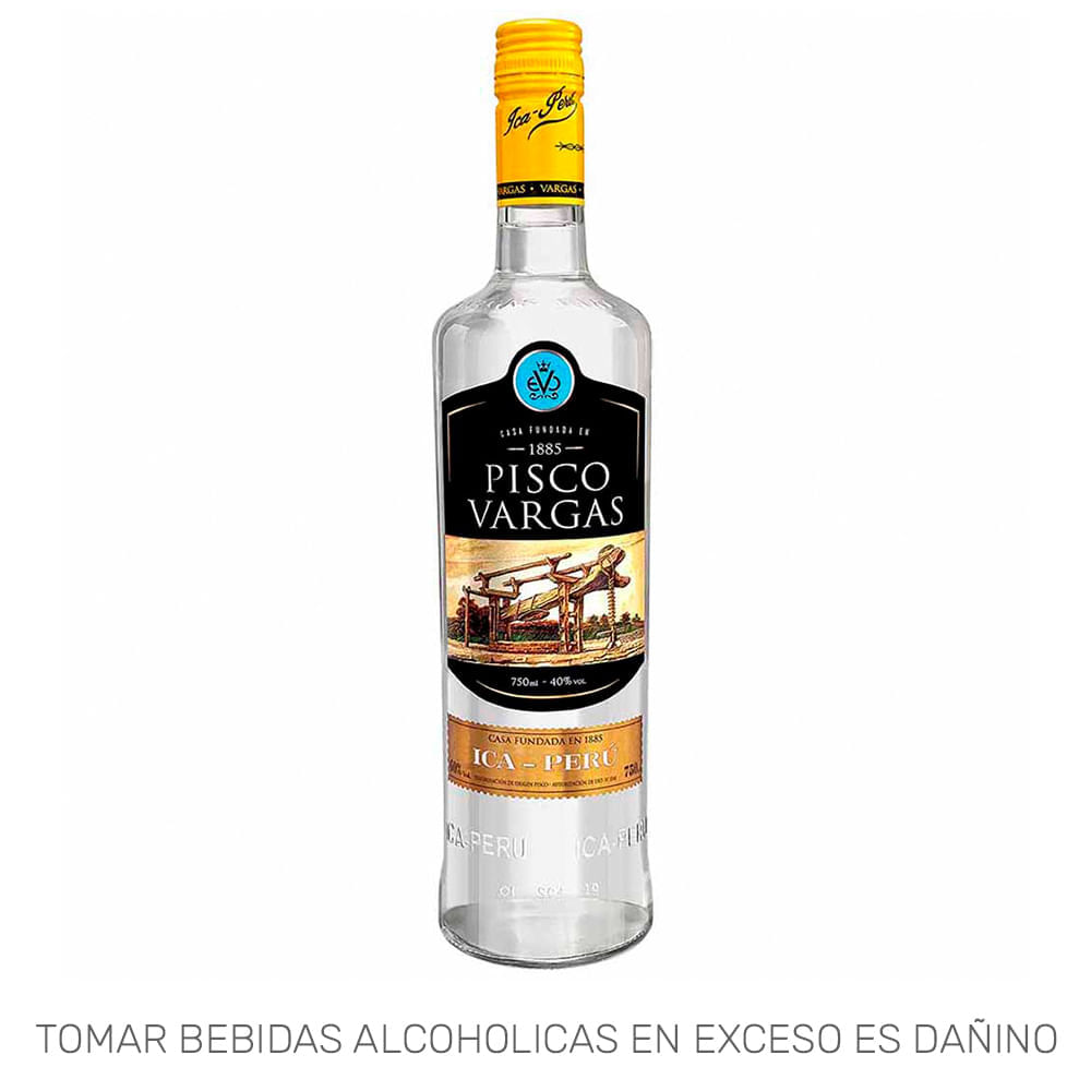 Pisco VARGAS Puro de Ica Botella 750ml