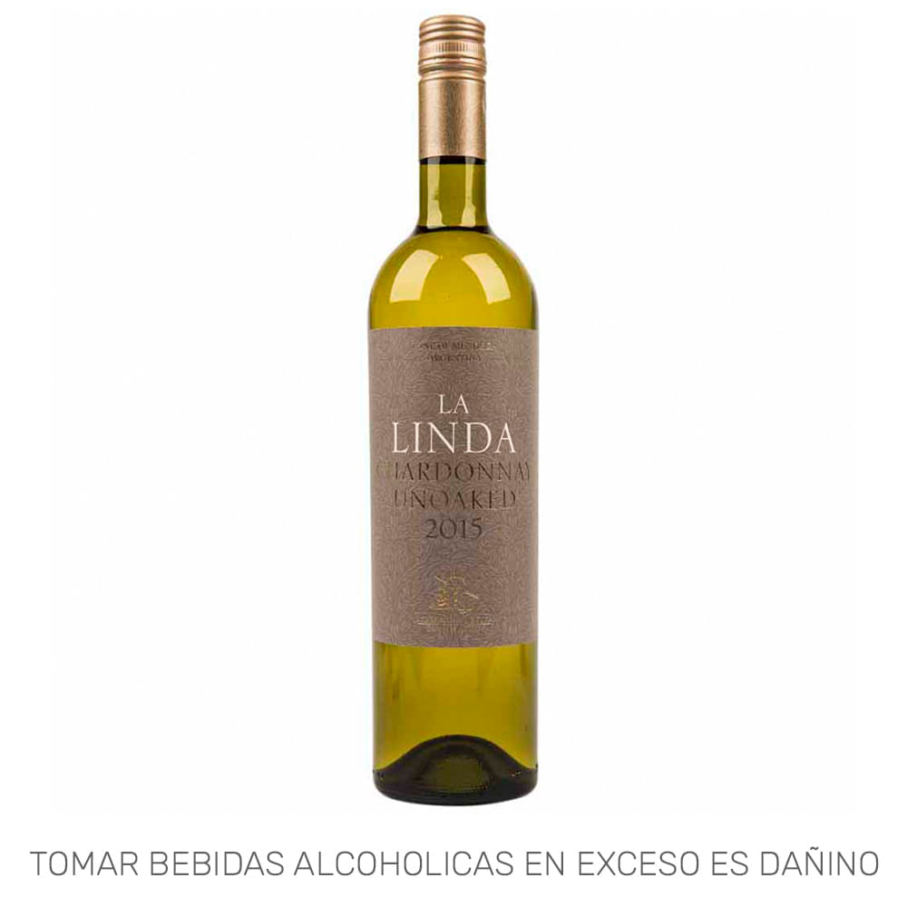 Vino Blanco LA LINDA Chardonnay Botella 750ml
