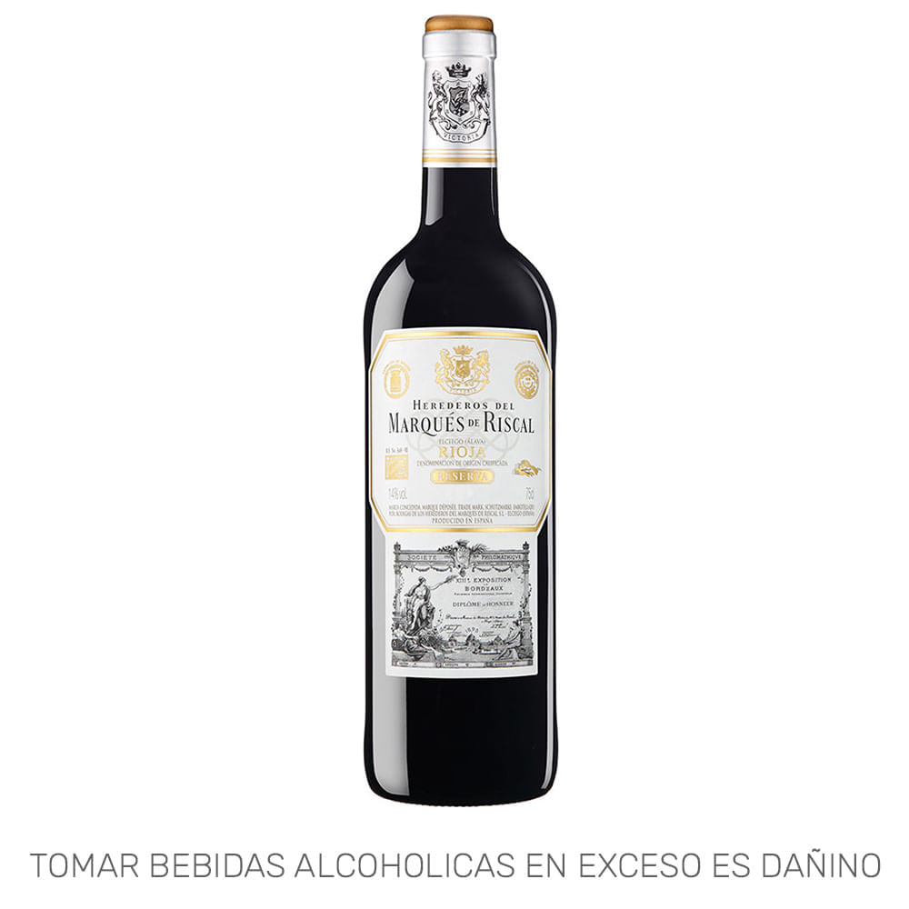 Vino Tinto MARQUÉS DE RISCAL Reserva Botella 750ml