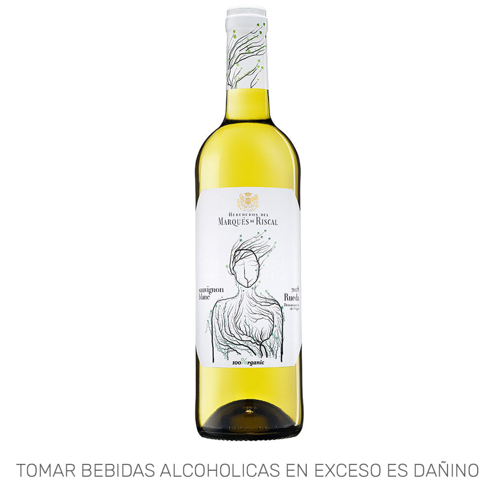 Vino Blanco MARQUÉS DE RISCAL Sauvignon Blanc Orgánico Botella 750ml