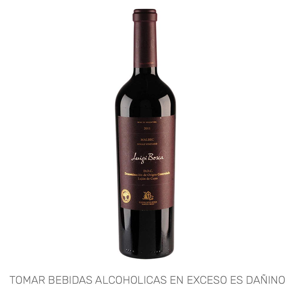 Vino Tinto LUIGI BOSCA Doc Malbec Botella 750ml