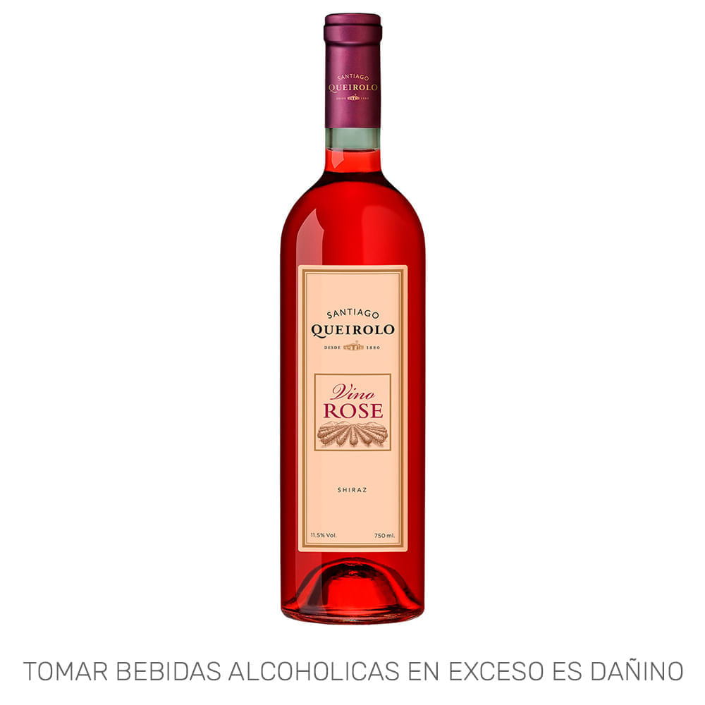 Vino Rosé SANTIAGO QUEIROLO Semiseco Botella 750ml