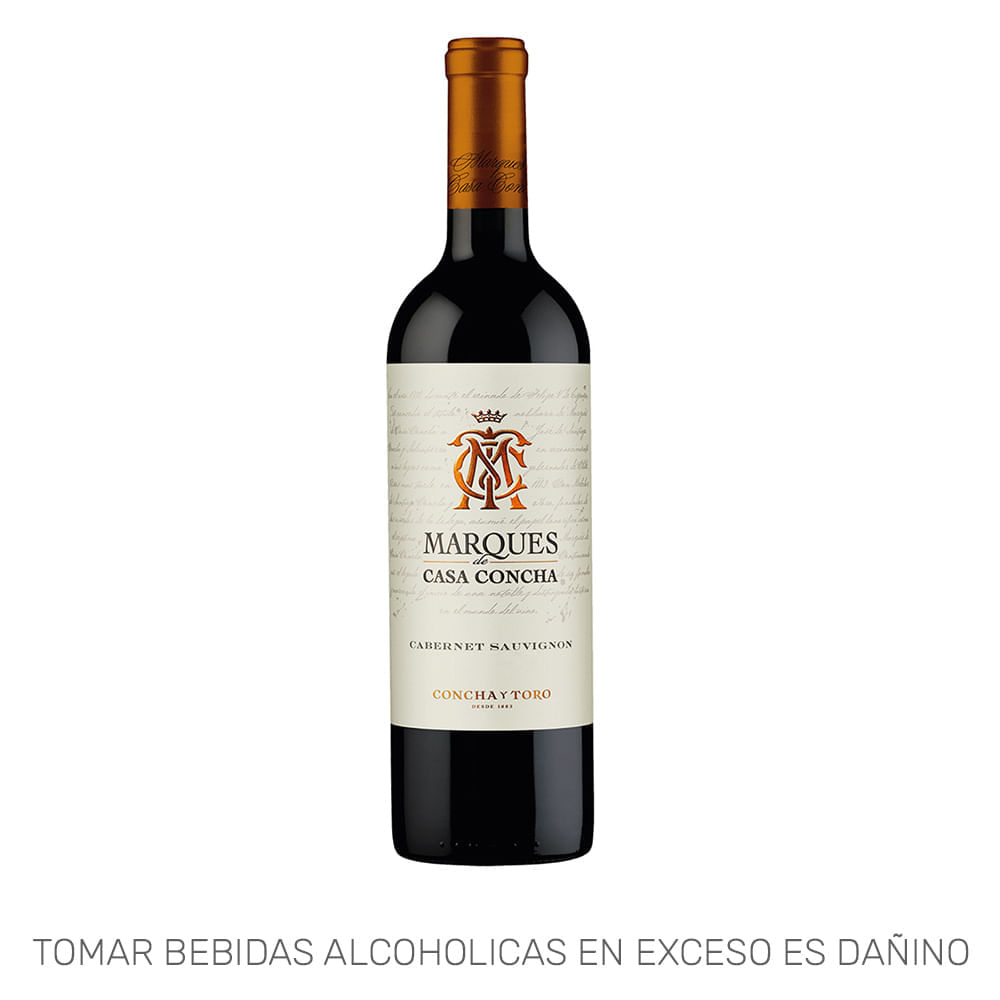 Vino Tinto MARQUÉS DE CASA CONCHA Cabernet Sauvignon Reserva Botella 750ml
