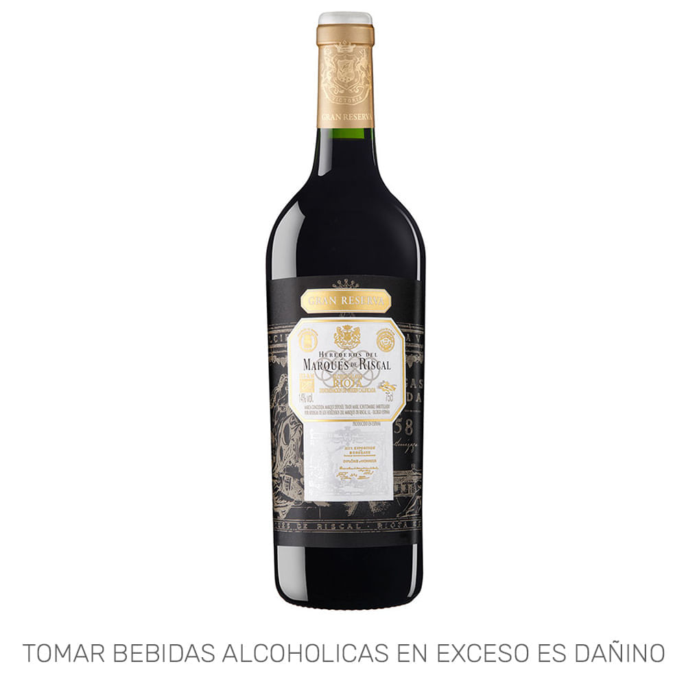 Vino Tinto MARQUÉS DE RISCAL Herederos Gran Reserva Tinto 750ml