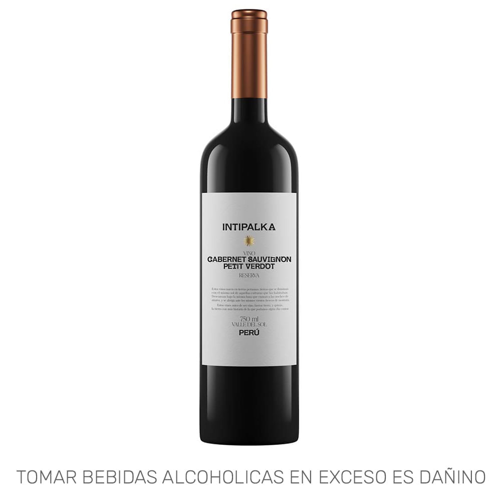 Vino Tinto INTIPALKA Cabernet Sauvignon Petit Verdot Reserva Botella 750ml