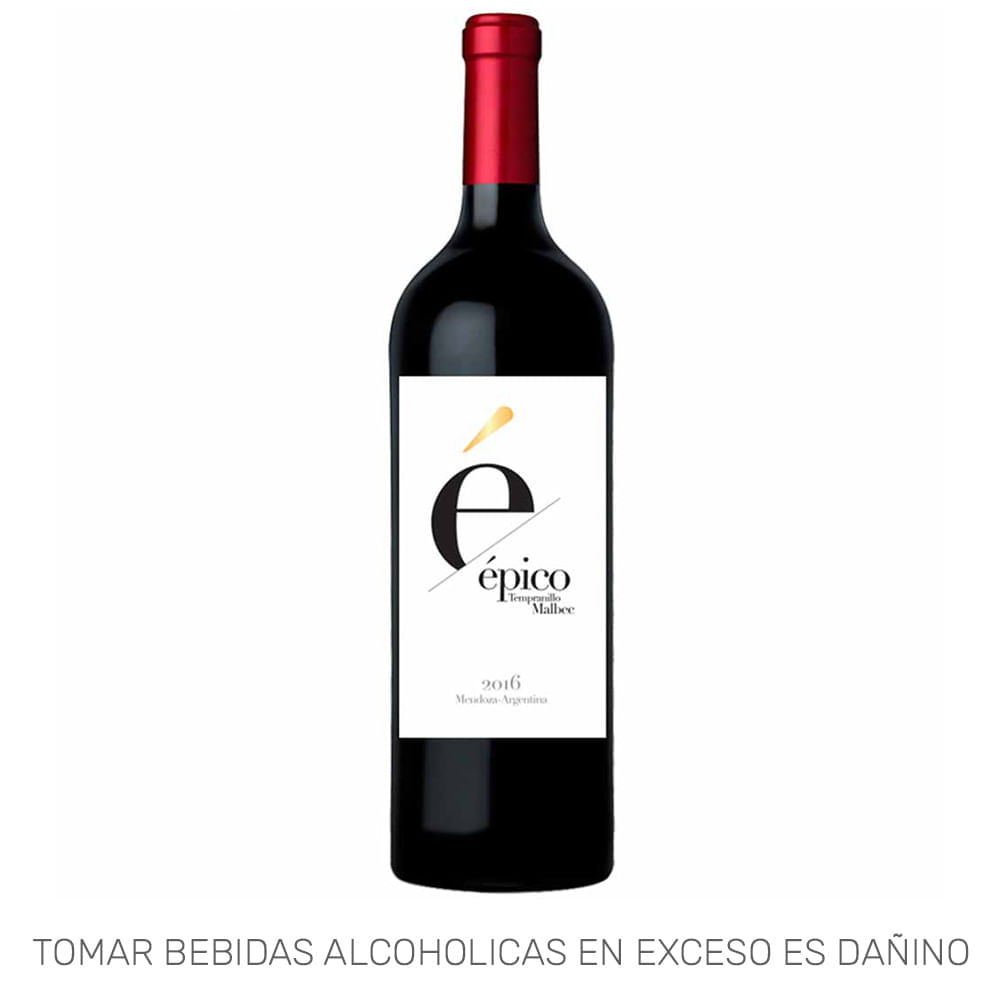 Vino Tinto ÉPICO Tempranillo Malbec Botella 750ml Vino Tinto ÉPICO Tempranillo Malbec Botella 750ml