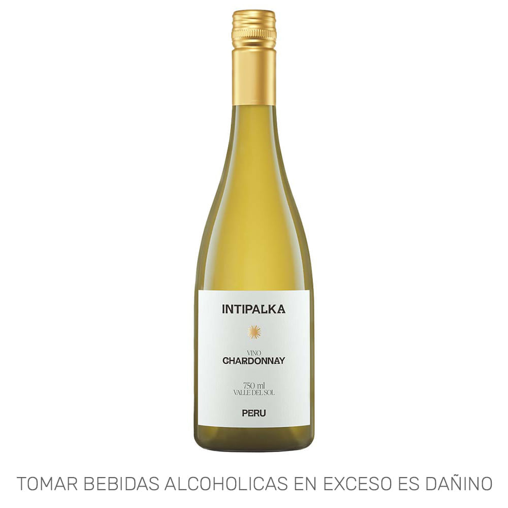 Vino Blanco INTIPALKA Chardonnay Botella 750ml