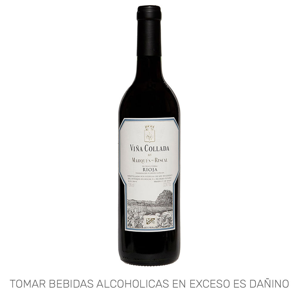 Vino Tinto MARQUÉS DE RISCAL Viña Collada Rioja Botella 750ml Vino Tinto MARQUÉS DE RISCAL Viña Collada Rioja Botella 750ml