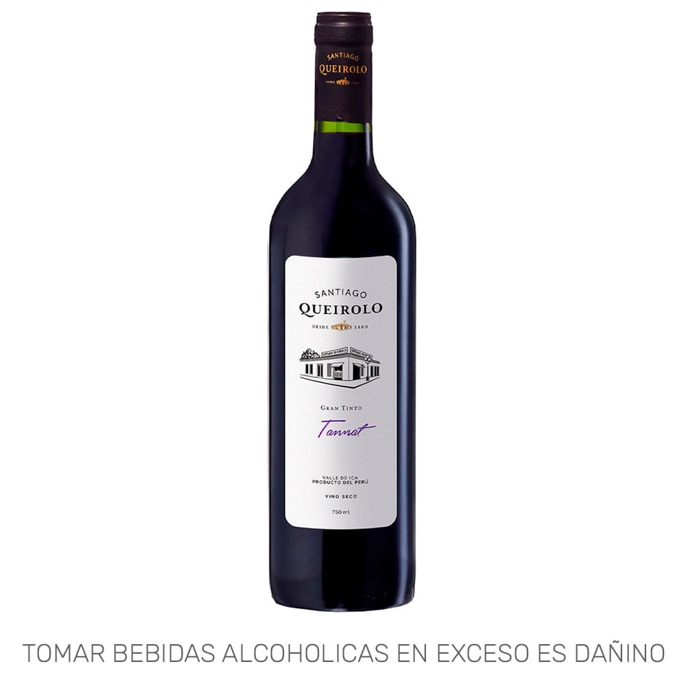 Vino Tinto SANTIAGO QUEIROLO Gran Tinto Tannat Botella 750ml