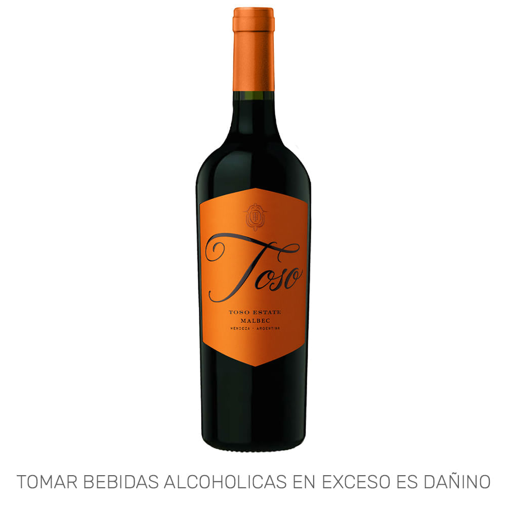 Vino Tinto PASCUAL TOSO Malbec Botella 750ml Vino Tinto PASCUAL TOSO Malbec Botella 750ml