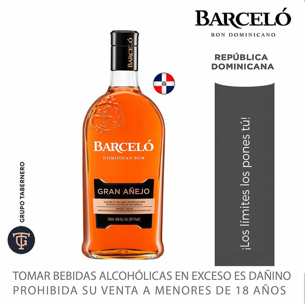 Ron BARCELÓ Gran Añejo Botella 750ml Ron BARCELÓ Gran Añejo Botella 750ml