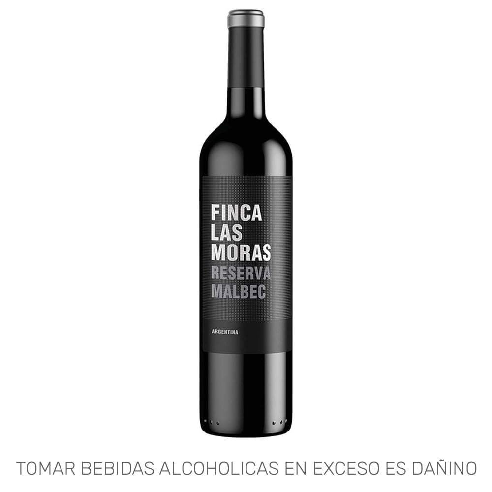 Vino Tinto FINCA LAS MORAS Reserva Malbec Botella 750ml Vino Tinto FINCA LAS MORAS Reserva Malbec Botella 750ml