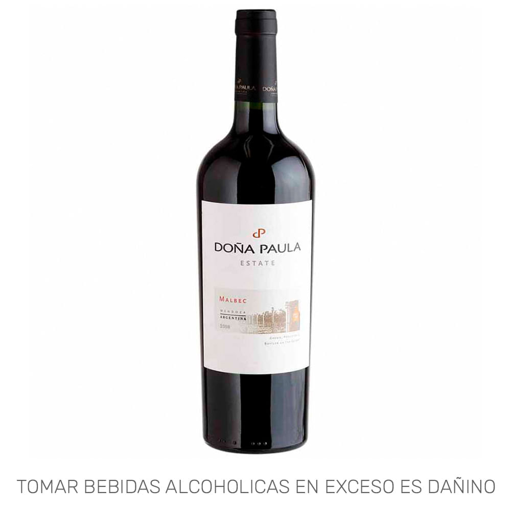 Vino Tinto DOÑA PAULA Estate Malbec Botella 750ml