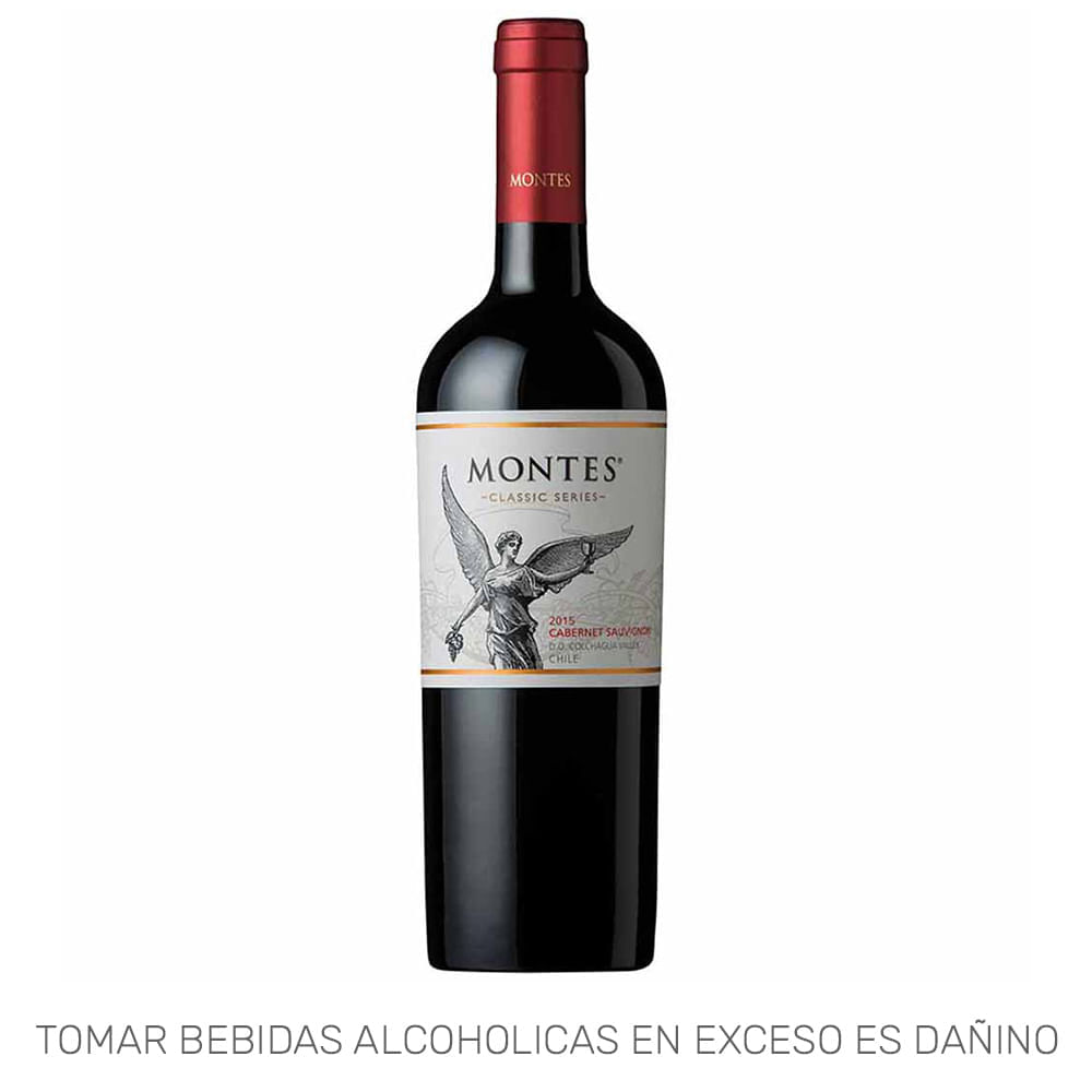 Vino Tinto MONTES Classic Series Reserva Cabernet Sauvignon Botella 750ml