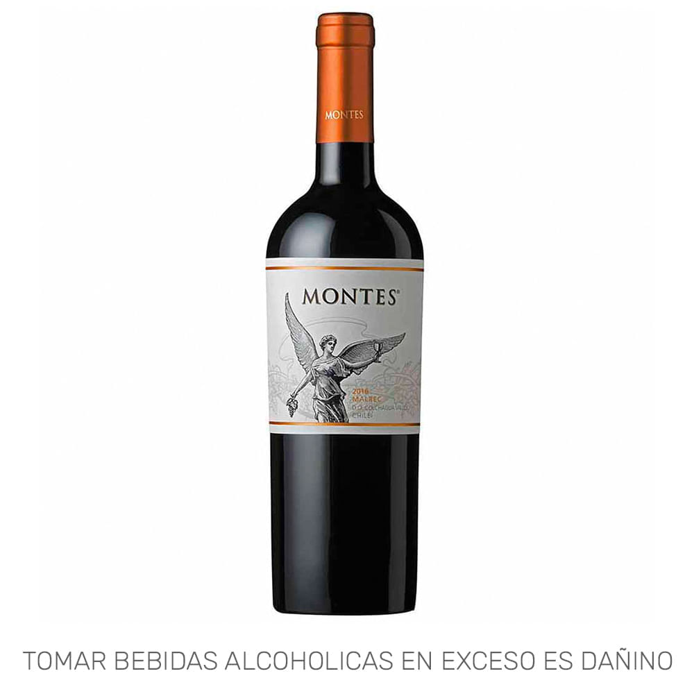 Vino Tinto MONTES Malbec Reserva Botella 750ml