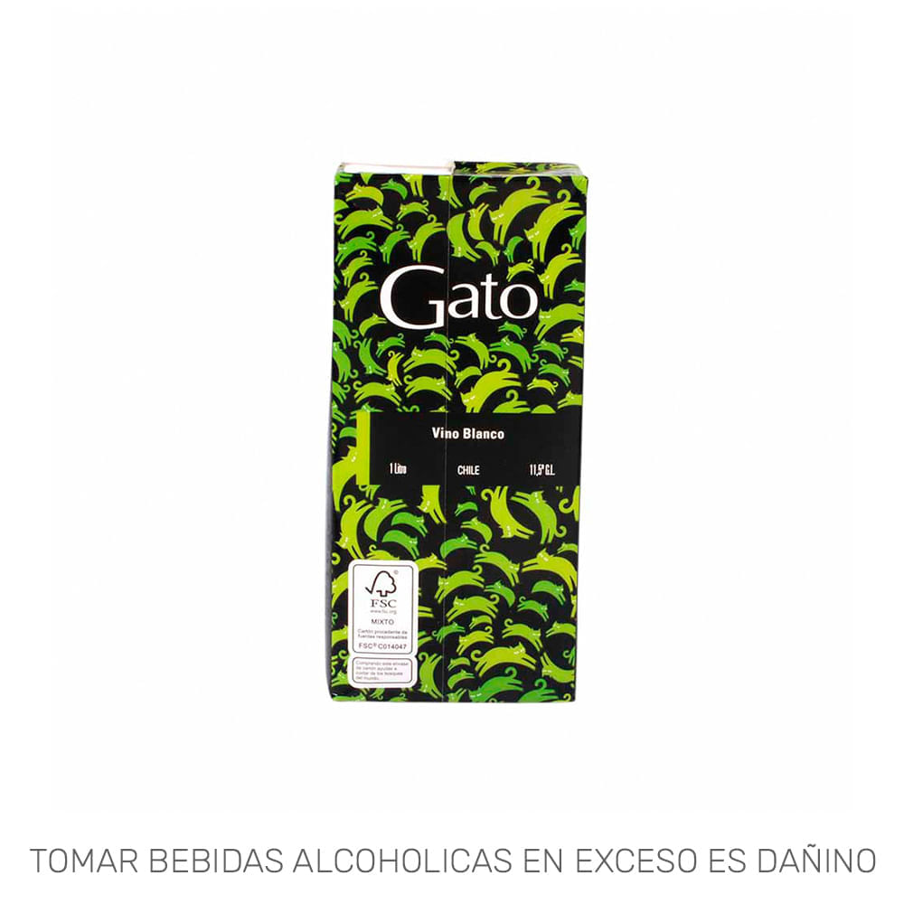 Vino Blanco GATO Caja 1L