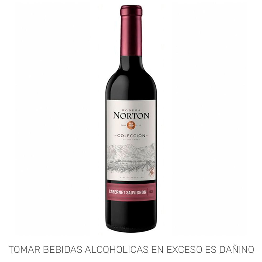 Vino Tinto NORTON Colección Cabernet Sauvignon Varietal Botella 750ml