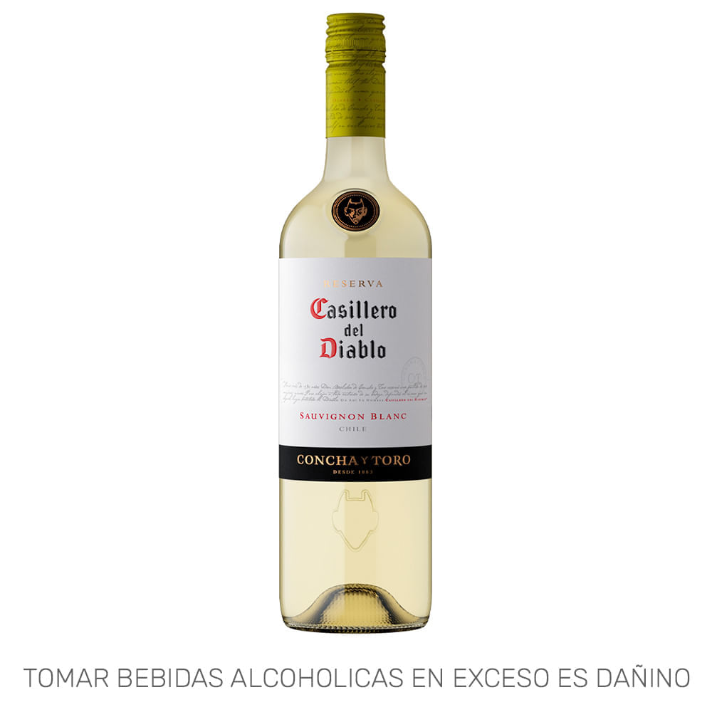 Vino Blanco CASILLERO DEL DIABLO Sauvignon Blanc Reserva Botella 750ml