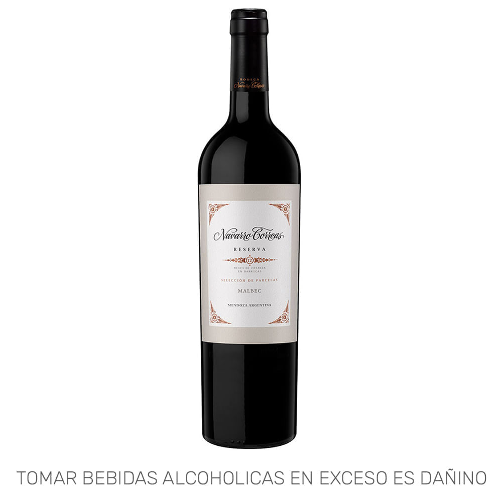Vino Tinto NAVARRO CORREAS Selección de Parcelas Malbec Reserva Botella 750ml Vino Tinto NAVARRO CORREAS Selección de Parcelas Malbec Reserva Botella 750ml