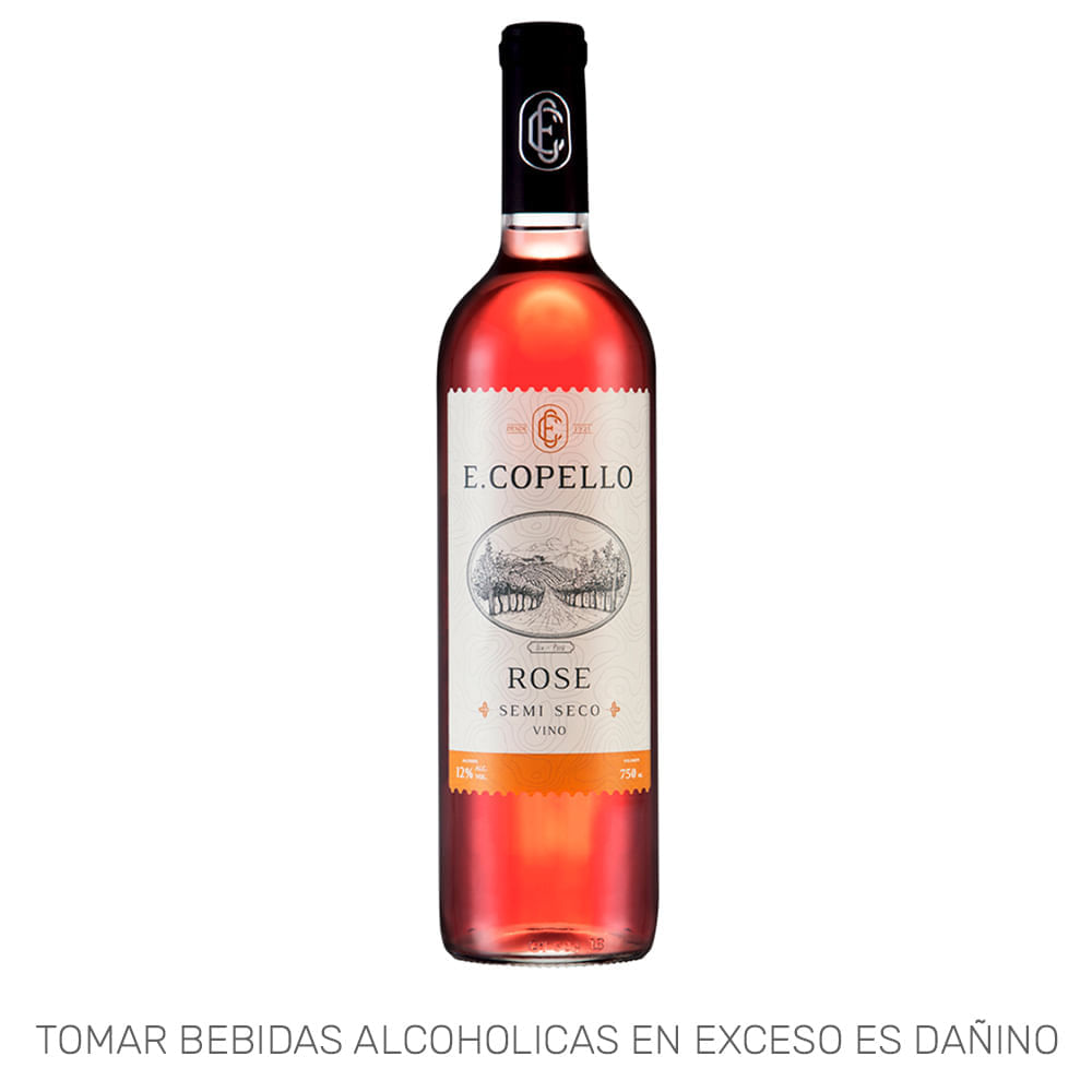 Vino Rosé E. COPELLO Semi Seco Botella 750ml