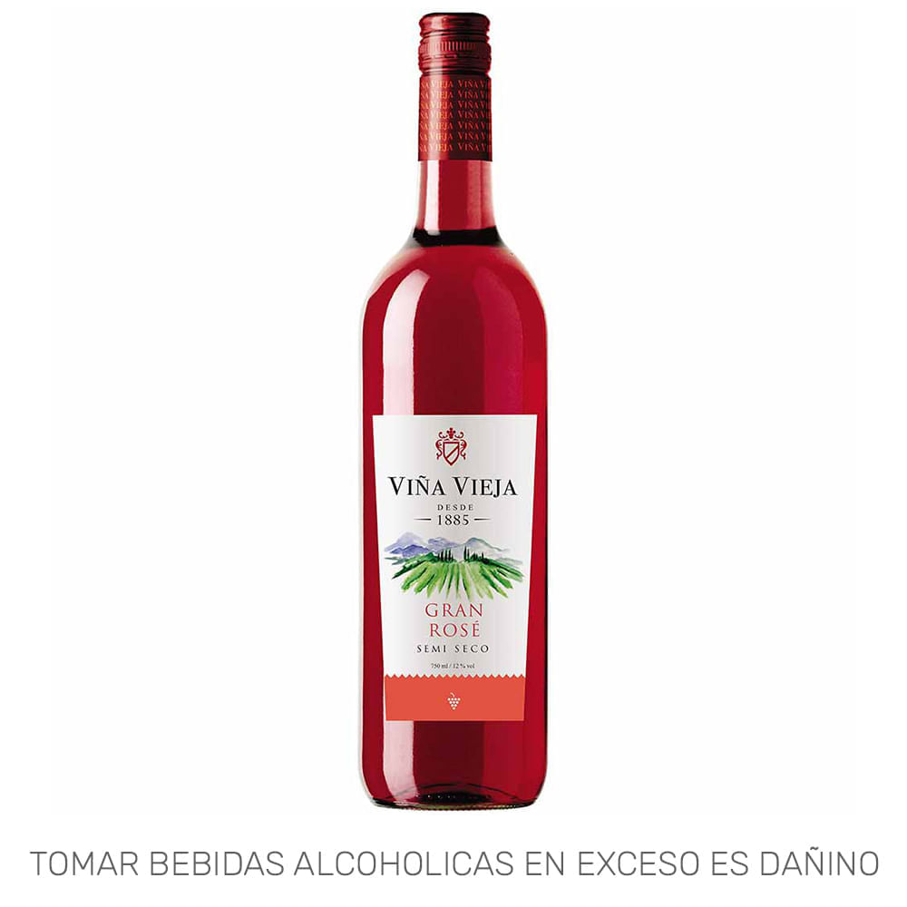 Vino Rosé VIÑA VIEJA Semi seco Botella 750ml Vino Rosé VIÑA VIEJA Semi seco Botella 750ml