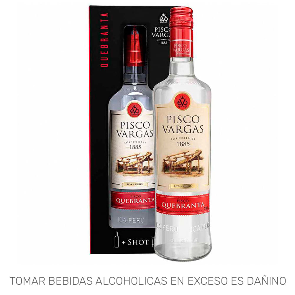 Pisco VARGAS Reserva Privada Quebranta Botella 750ml Pisco VARGAS Reserva Privada Quebranta Botella 750ml