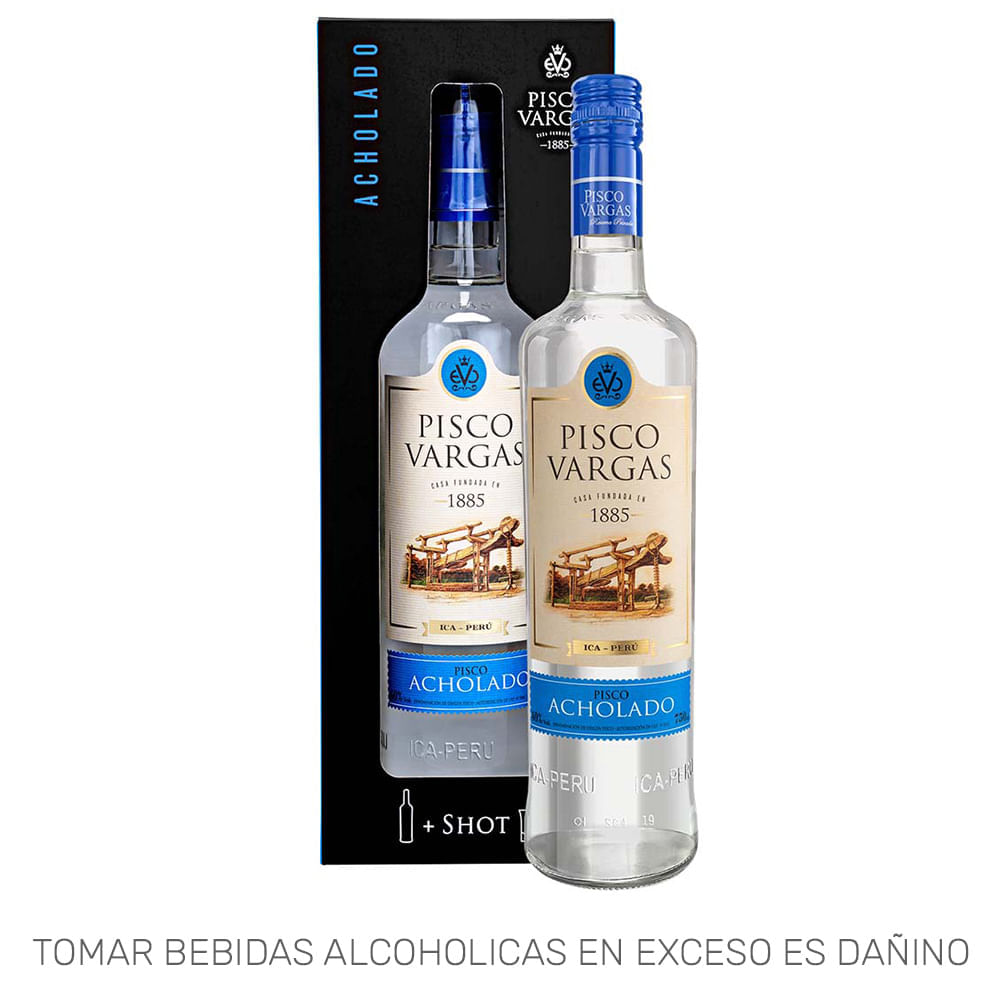 Pisco VARGAS Reserva Privada Acholado Botella 750ml Pisco VARGAS Reserva Privada Acholado Botella 750ml