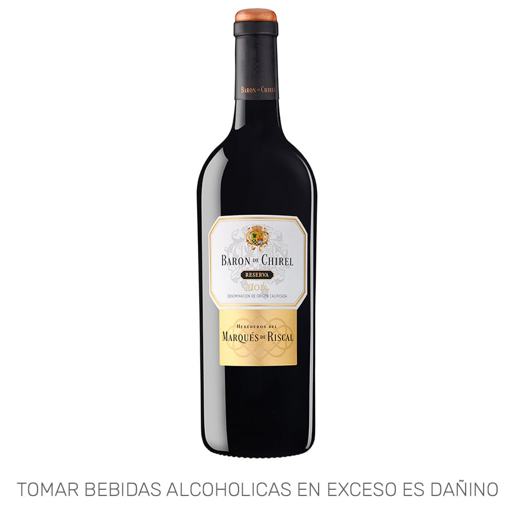 Vino Tinto MARQUÉS DE RISCAL Baron Chirel Reserva Botella 750ml Vino Tinto MARQUÉS DE RISCAL Baron Chirel Reserva Botella 750ml