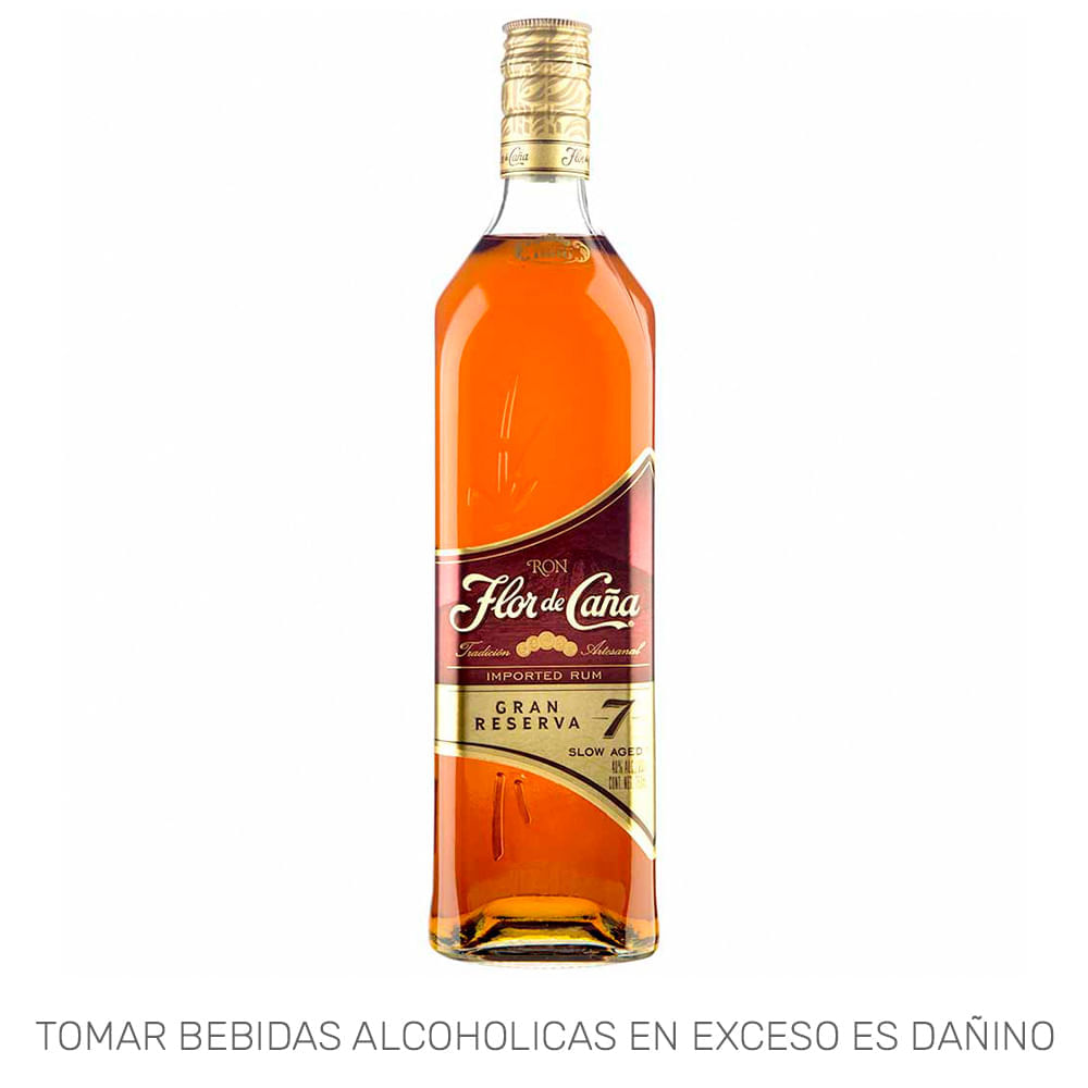 Ron FLOR DE CAÑA Gran Reserva 7 Años Botella 750ml Ron FLOR DE CAÑA Gran Reserva 7 Años Botella 750ml