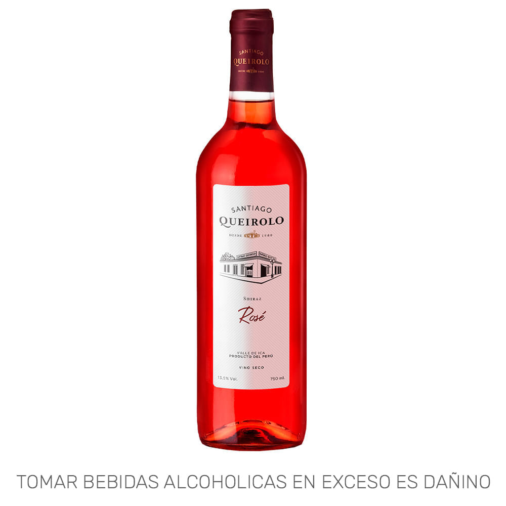 Vino Rosé SANTIAGO QUEIROLO Shiraz Botella 750ml