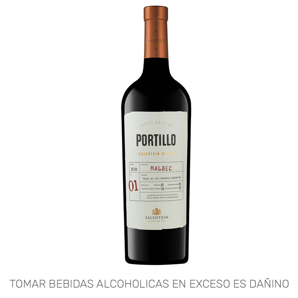 Vino Tinto FINCA EL PORTILLO Malbec Botella 750ml