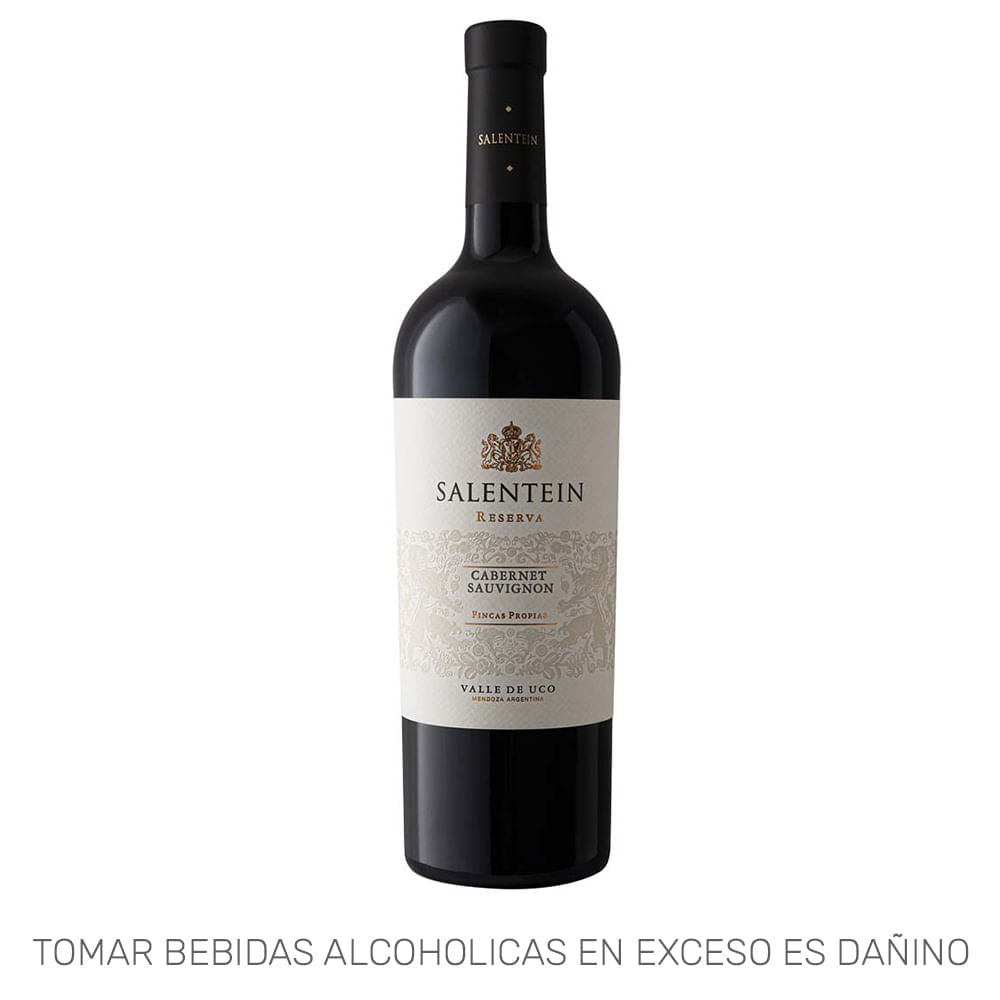 Vino Tinto SALENTEIN Reserva Cabernet Sauvignon Botella 750ml