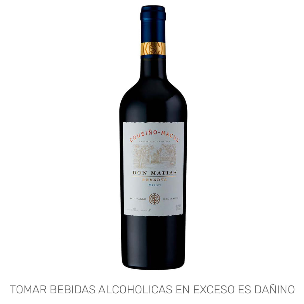 Vino Tinto COUSIÑO MACUL Don Matías Merlot Reserva Botella 750ml