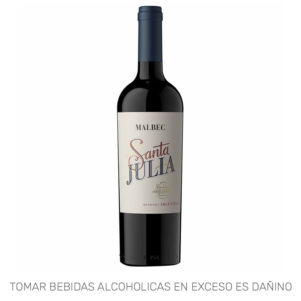 Vino Tinto SANTA JULIA Malbec Botella 750ml