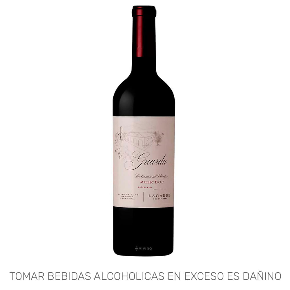 Vino Tinto LAGARDE Malbec D.O.C. Botella 750ml
