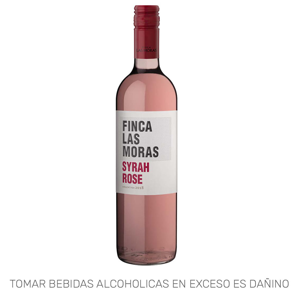 Vino Rosé LAS MORAS Syrah Rosé Botella 750ml