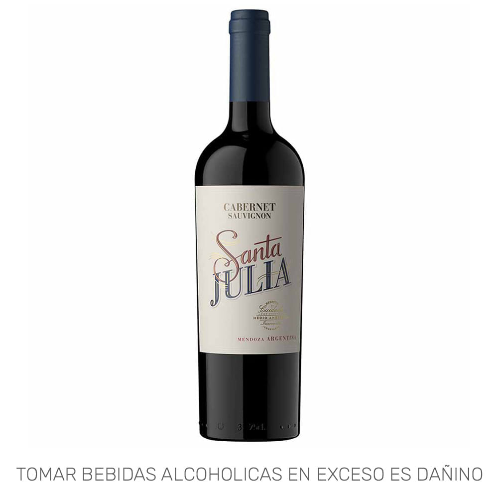 Vino Tinto SANTA JULIA Cabernet Sauvignon Botella 750ml Vino Tinto SANTA JULIA Cabernet Sauvignon Botella 750ml