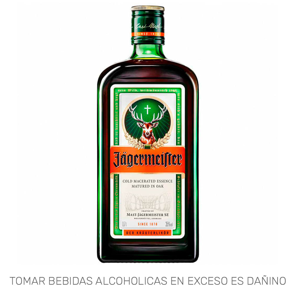 Licor de Hierbas JÄGERMEISTER Botella 700ml Licor de Hierbas JÄGERMEISTER Botella 700ml