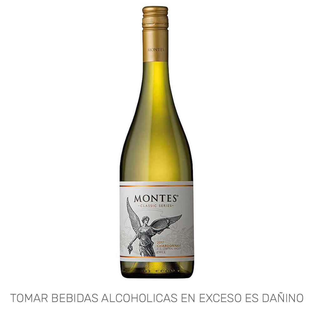 Vino Blanco MONTES Chardonnay Reserva Botella 750ml
