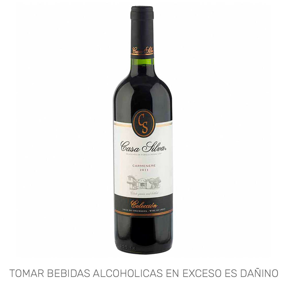 Vino Tinto CASA SILVA Colección Carmenere Botella 750ml Vino Tinto CASA SILVA Colección Carmenere Botella 750ml