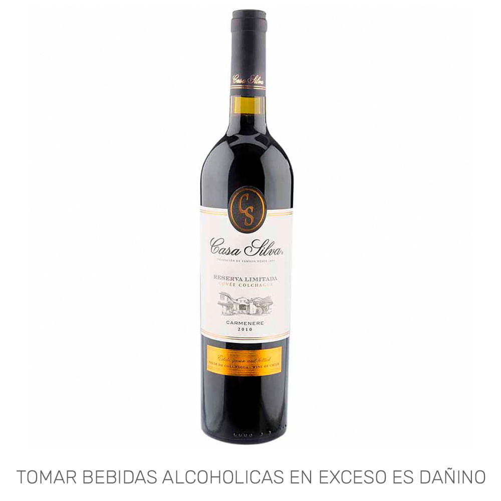 Vino Tinto CASA SILVA Reserva Limitada Carmenere Botella 750ml