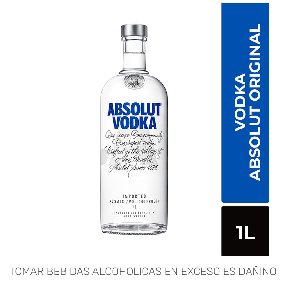 Vodka ABSOLUT Botella 1L Vodka ABSOLUT Botella 1L