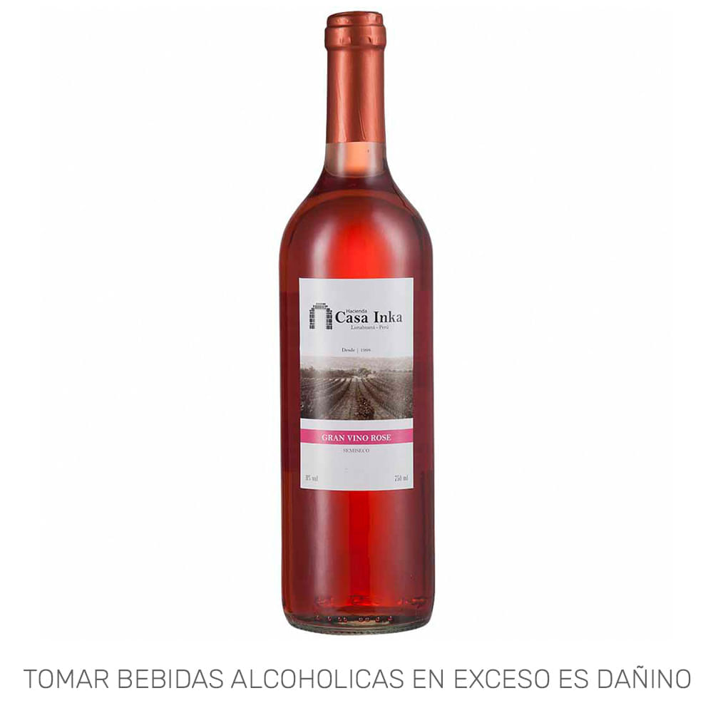 Vino Rosé H CASA INKA Semi Seco Blend Botella 750ml Vino Rosé H CASA INKA Semi Seco Blend Botella 750ml