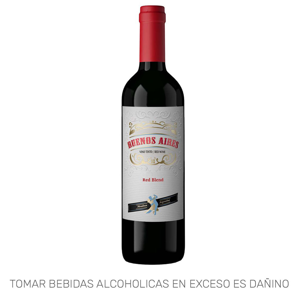 Vino Tinto BUENOS AIRES Red Blend Botella 750ml
