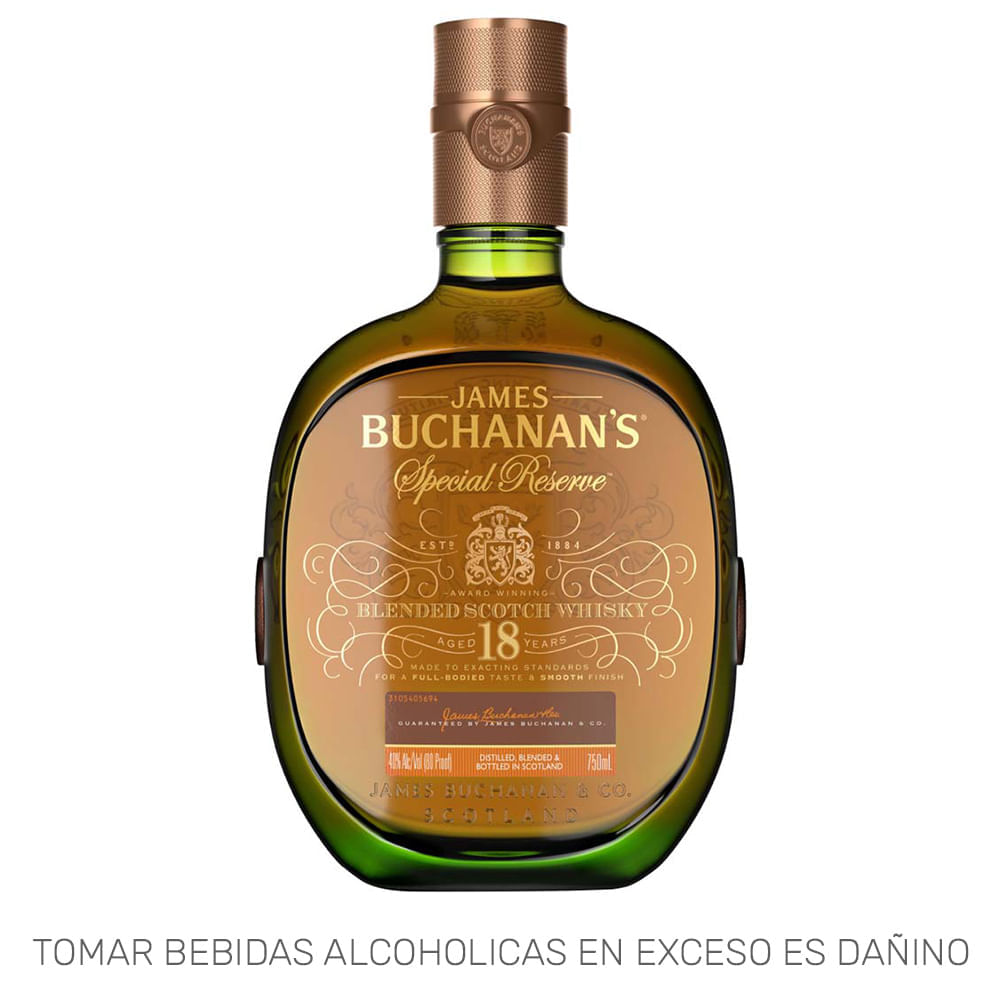 Whisky BUCHANAN'S Special Reserve 18 Años Botella 750ml
